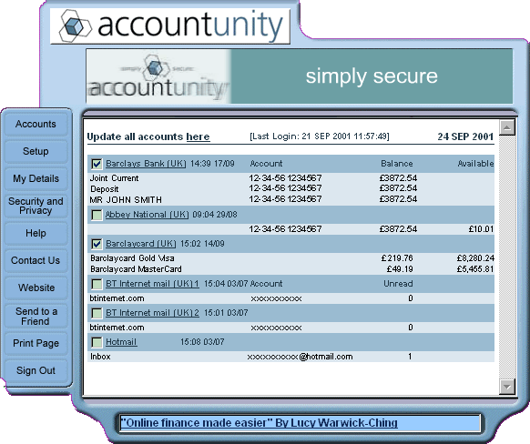 AccountUnity Screenshot